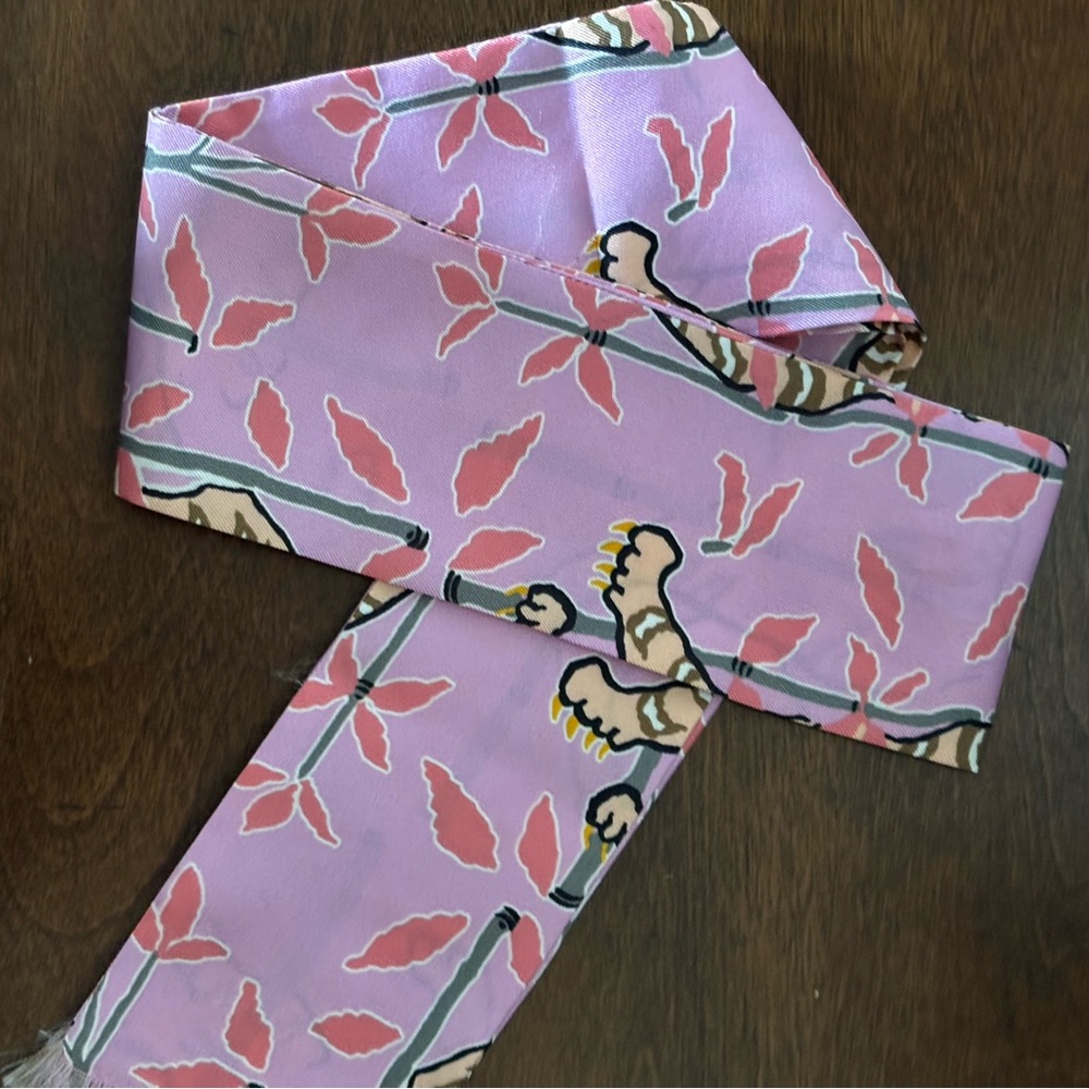 NWOT. J Crew by Drake London silk scarf. - Picture 7 of 8